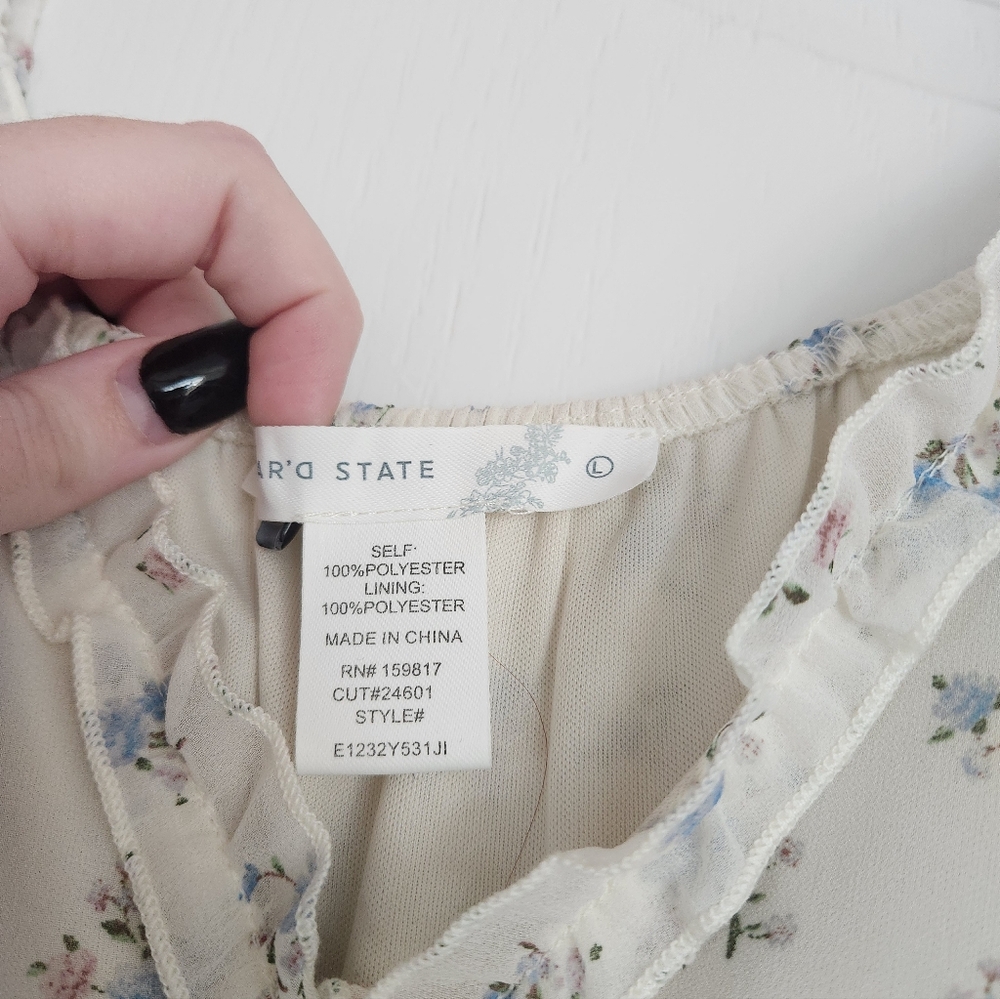 Altar'd State Floral Long Sleeve Mini Dress - Picture 4 of 6